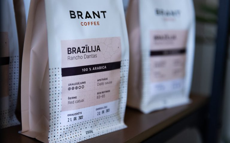 Brant Coffee kafijas iepakojums