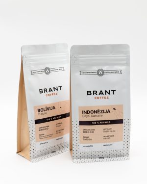 Brant Coffee Bolīvija Indonēzija kafijas komplekts