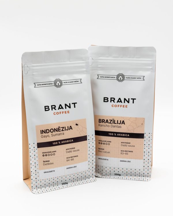 Brant Coffee Brazīlija Indonēzija kafijas pupiņas