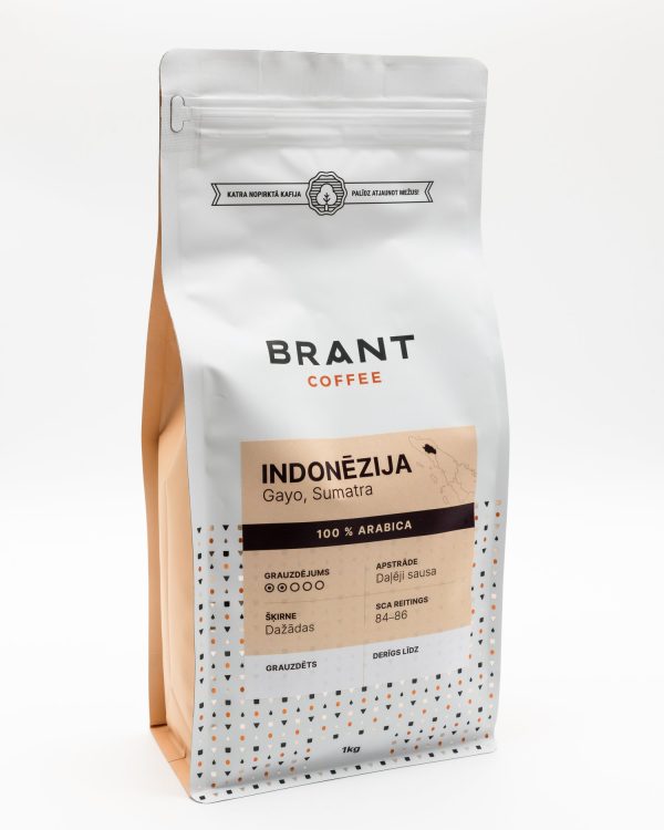 Brant Coffee Indonēzija Sumatra kafijas pupiņas