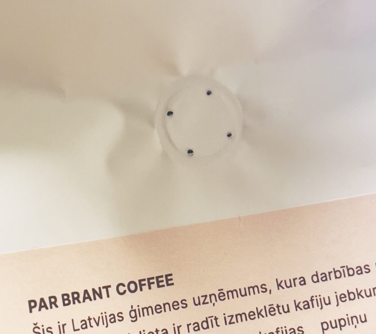 Kafijas pakas ventilis Brant Coffee